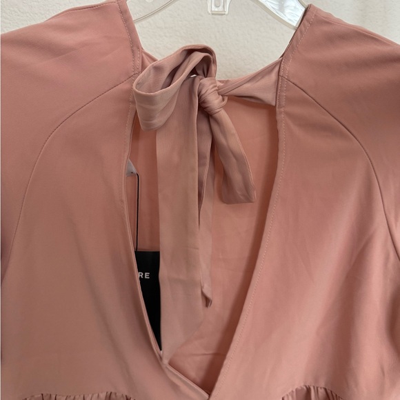 Vero Moda Pink Mauve Rosey Top with Tie Ribbon Back - Picture 3 of 6